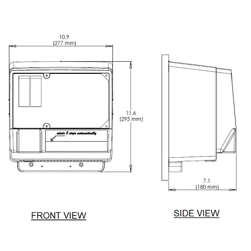 WORLD DRYER® NT246-005 (208V-240V) No Touch™ Hand Dryer - **DISCONTINUED** No Longer Available in HIGH-VOLTAGE - Please see NT126-005 (110V/120V) while supplies last